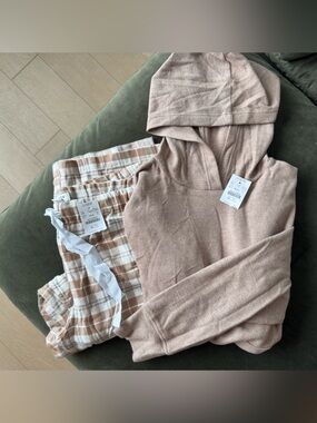 J. Crew Beige/Tan Cozy PJ Set - New with Tags